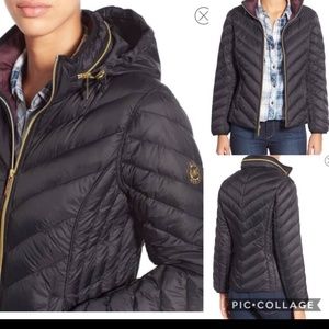 Navy Michael Kors Packable Down Fill Jacket